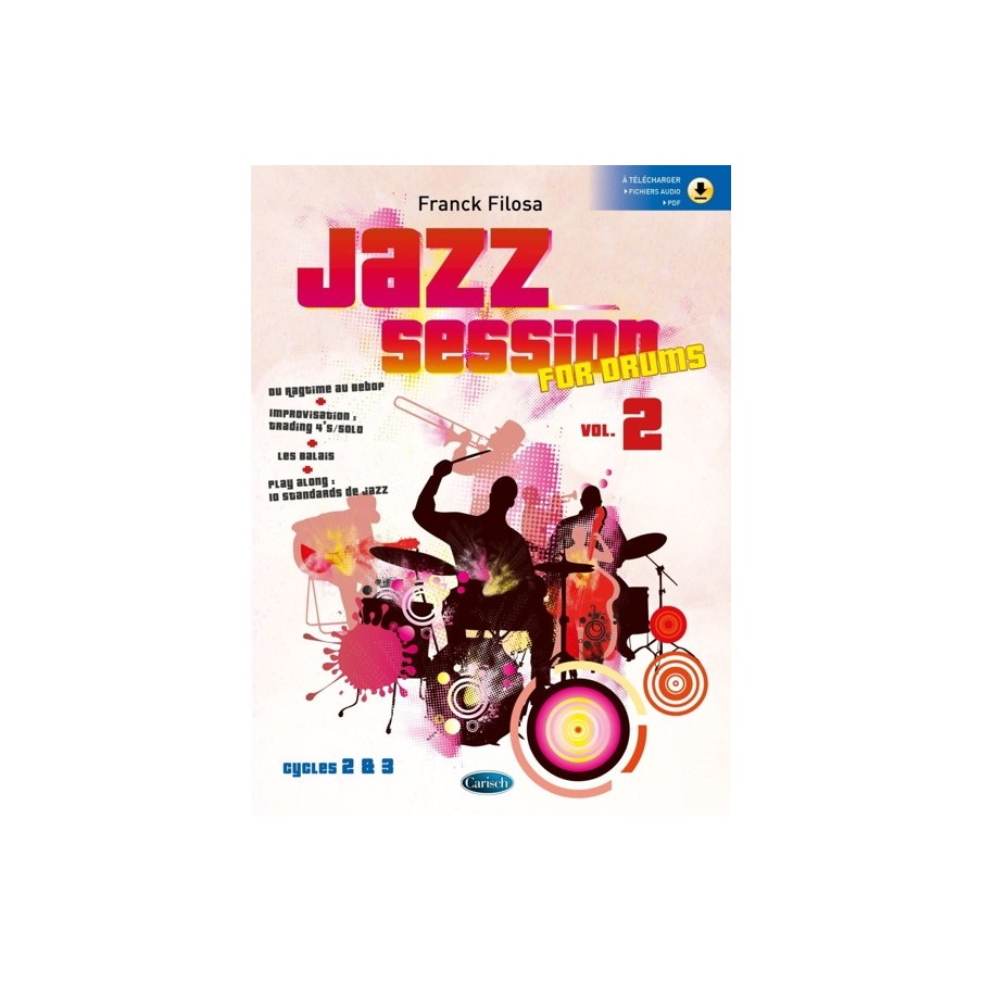 9790052000110CARMF2833 Jazz session for drums vol. 2