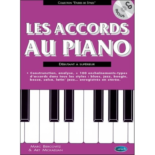 9790231102086CARMF671 Les Accords au Piano Débutant à Supérieur