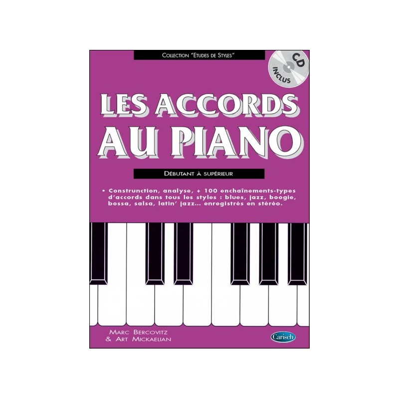 9790231102086CARMF671 Les Accords au Piano Débutant à Supérieur