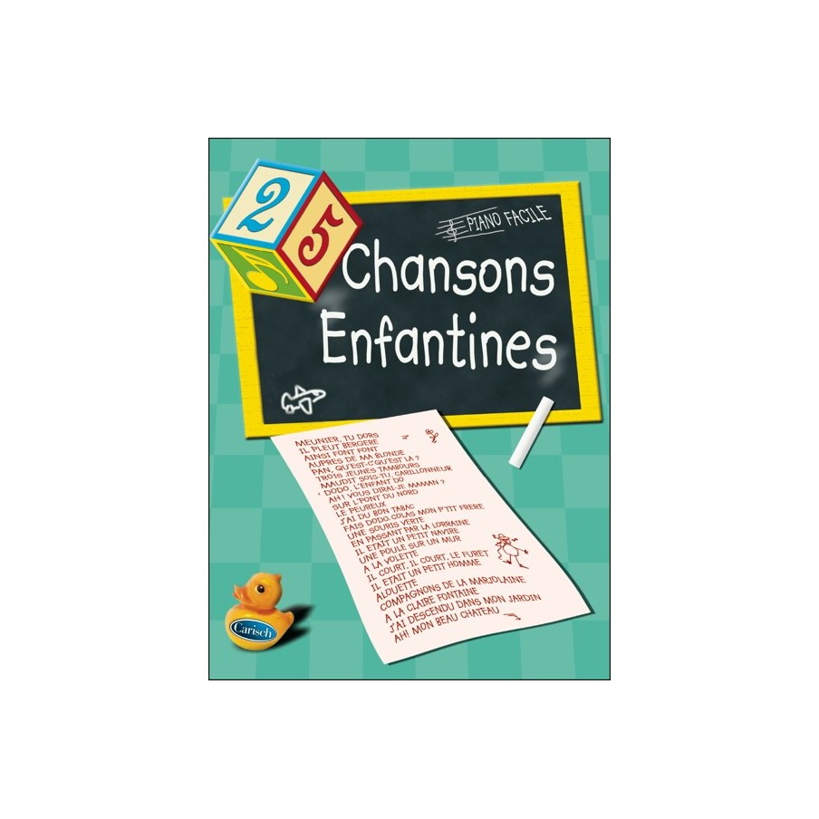 9790231100082CARMF837 25 Chansons Enfantines