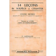 9790231102437CARMF948 14 leçons de solfège à chanter : Cours Moyen