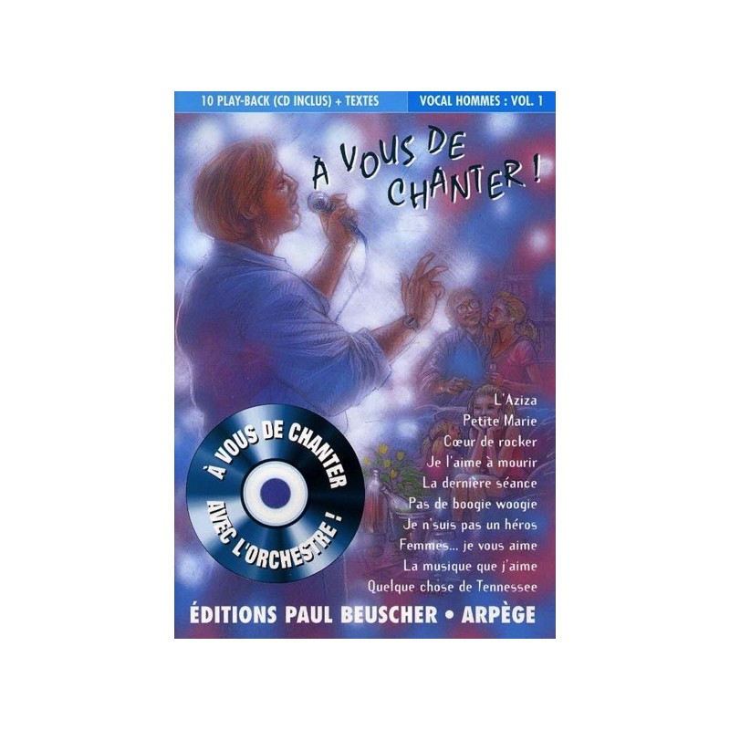 3137990011574PB1157 A vous de chanter - Voix homme Vol.1