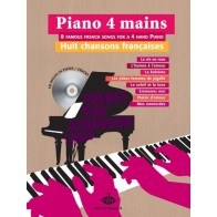 3553300021581EBR513 Piano 4 mains, 8 Chansons Françaises