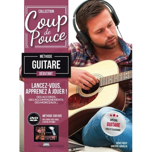 9790707006337CARMF2025 Coup De Pouce Debutant Guitare Folk avec DVD