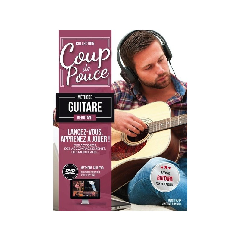 9790707006337CARMF2025 Coup De Pouce Debutant Guitare Folk avec DVD