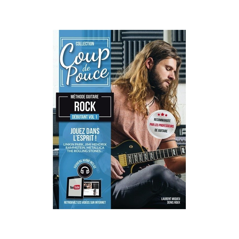 9790707006016CARMF912 Coup De Pouce Méthode Guitar Rock Débutant Vol. 1