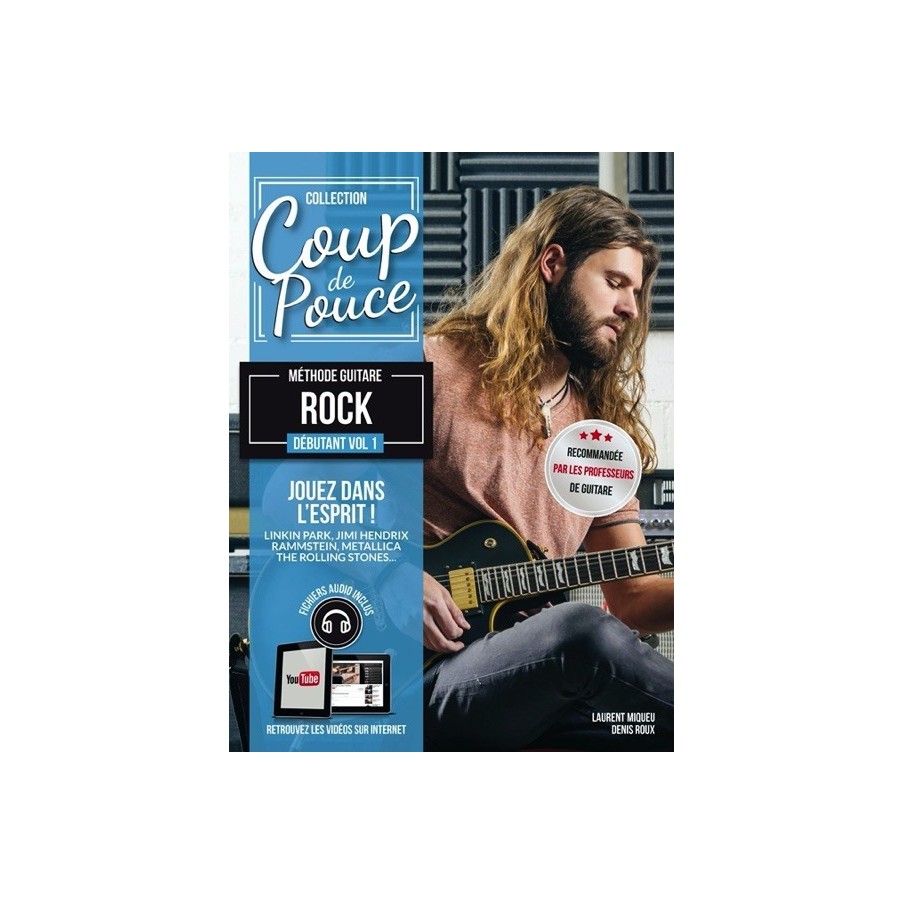 9790707006016CARMF912 Coup De Pouce Méthode Guitar Rock Débutant Vol. 1