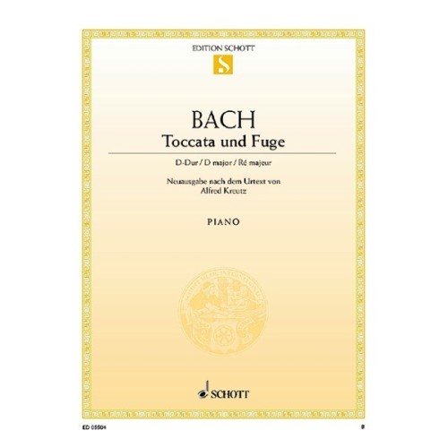 9790001088817ED0_5504 Toccata and Fugue D major BWV 912