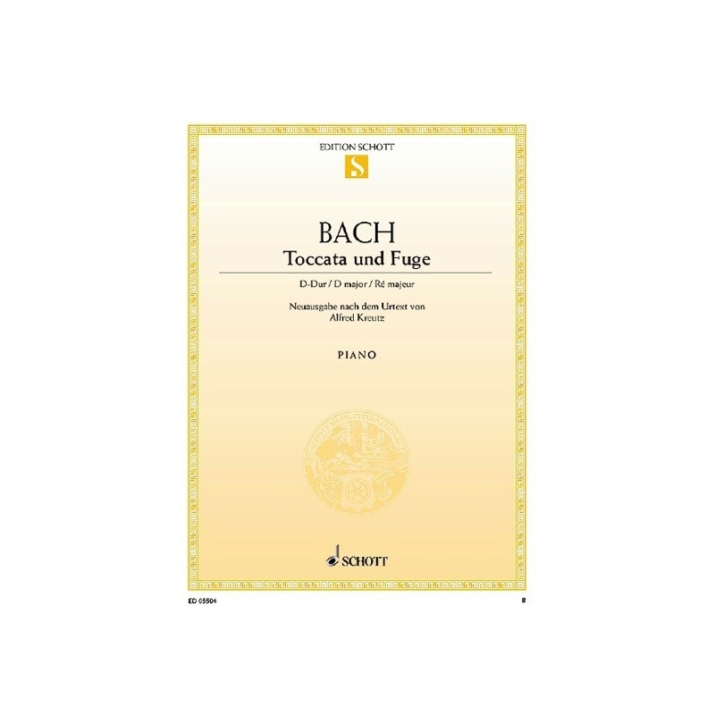9790001088817ED0_5504 Toccata and Fugue D major BWV 912