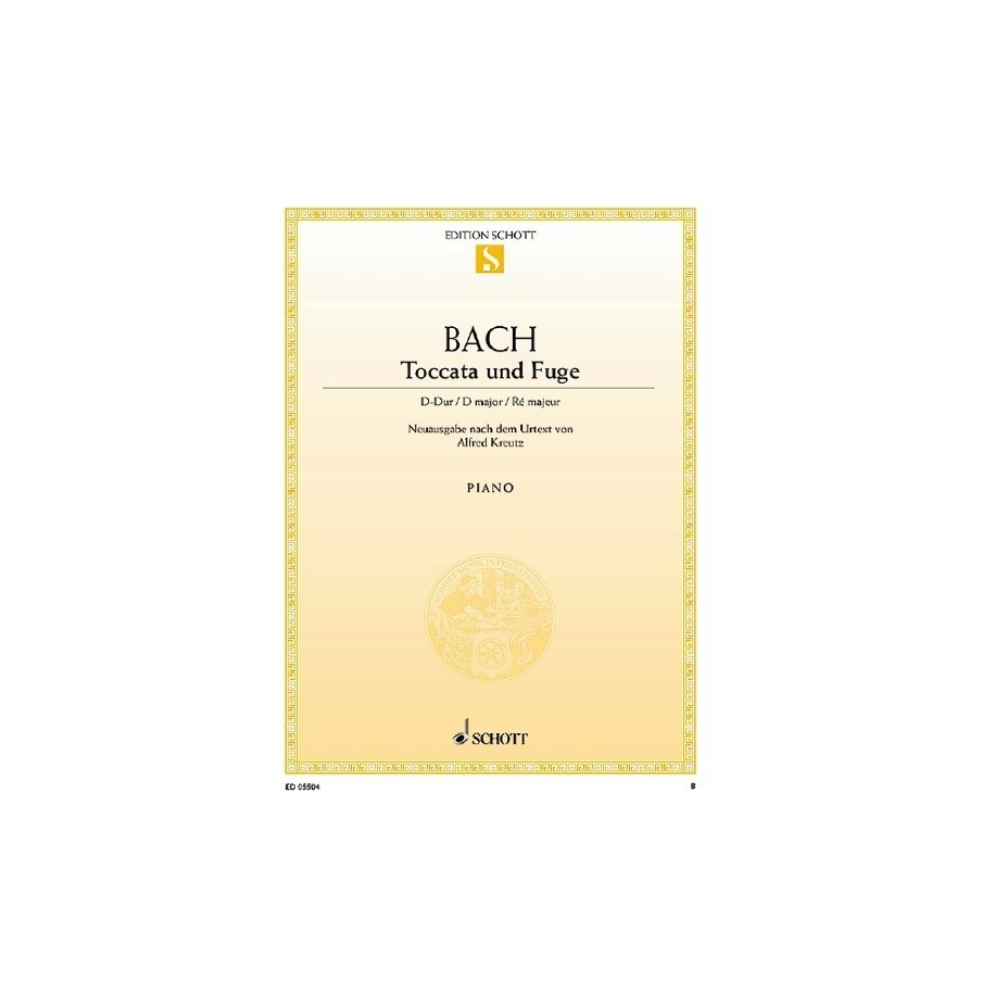 9790001088817ED0_5504 Toccata and Fugue D major BWV 912