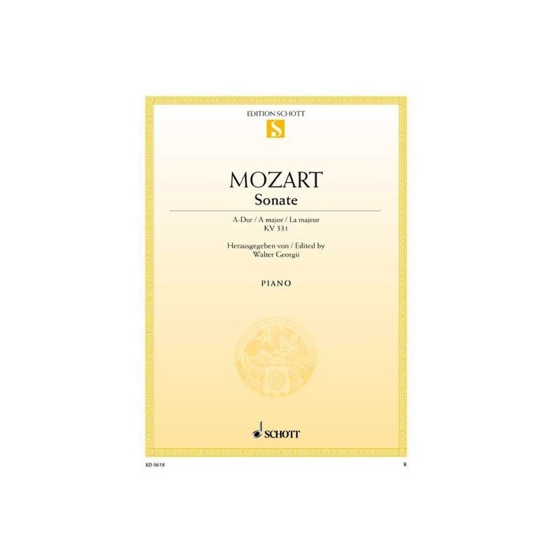 9790001086134ED0_618 Sonate La majeur K 331