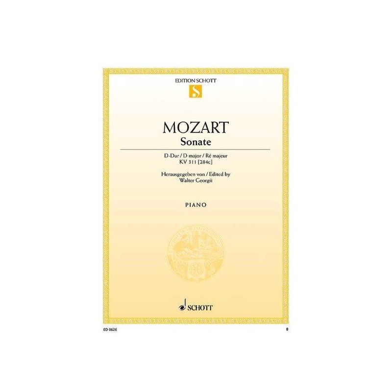 9790001086158ED0_626 Sonata D major K 311 [284 c]