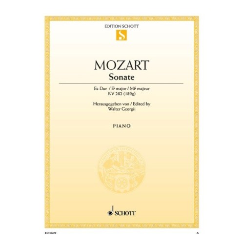 9790001086196ED0_639 Sonata E flat Major KV 282 (189g)