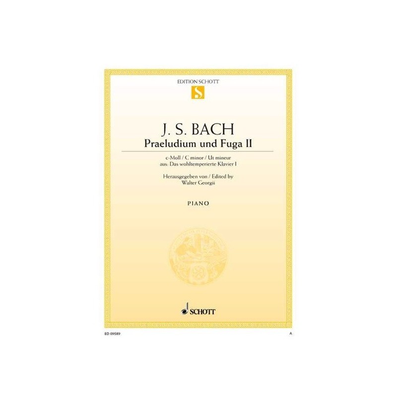 9790001091527ED0_9589 Prelude II and Fugue II C minor BWV 847