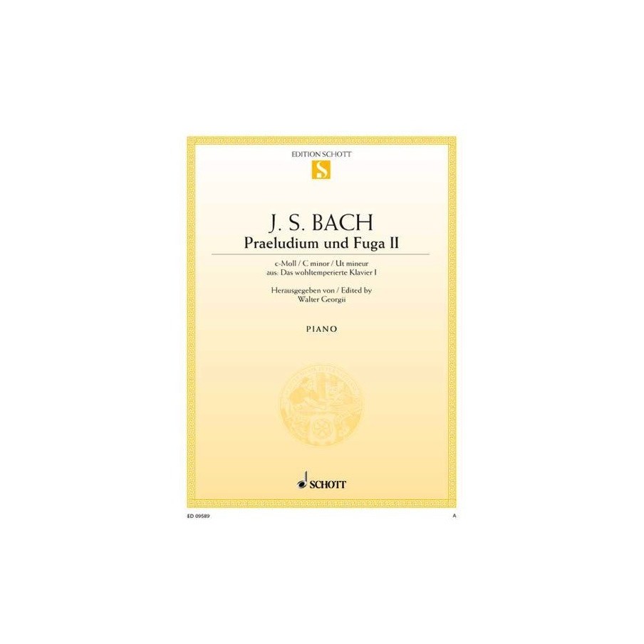 9790001091527ED0_9589 Prelude II and Fugue II C minor BWV 847