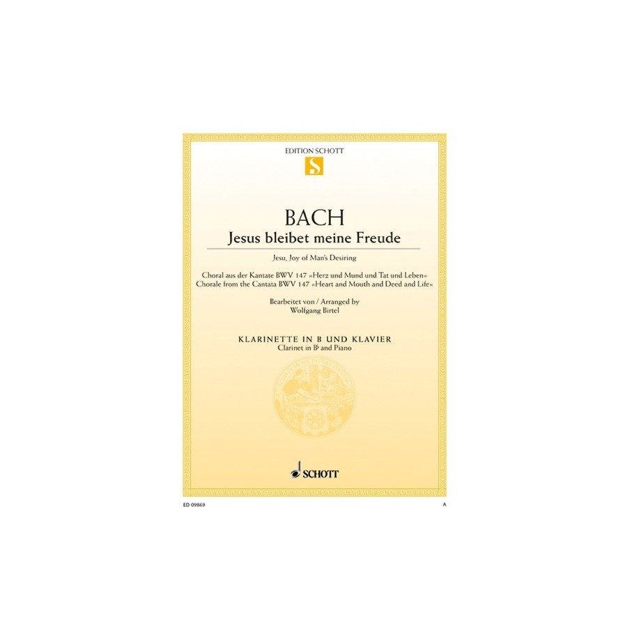 9790001169387ED0_9869 Jésus que ma joie demeure BWV 147