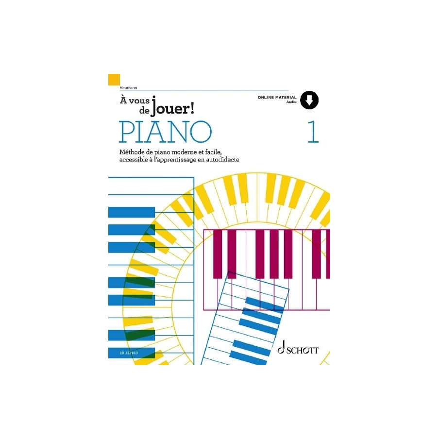 97900012150539783795724702ED_22218-96 À vous de jouer! PIANO Vol. 1