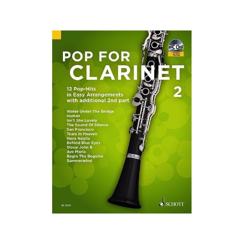 97900011622109783795710798ED_22575 Pop For Clarinet 2 Vol. 2