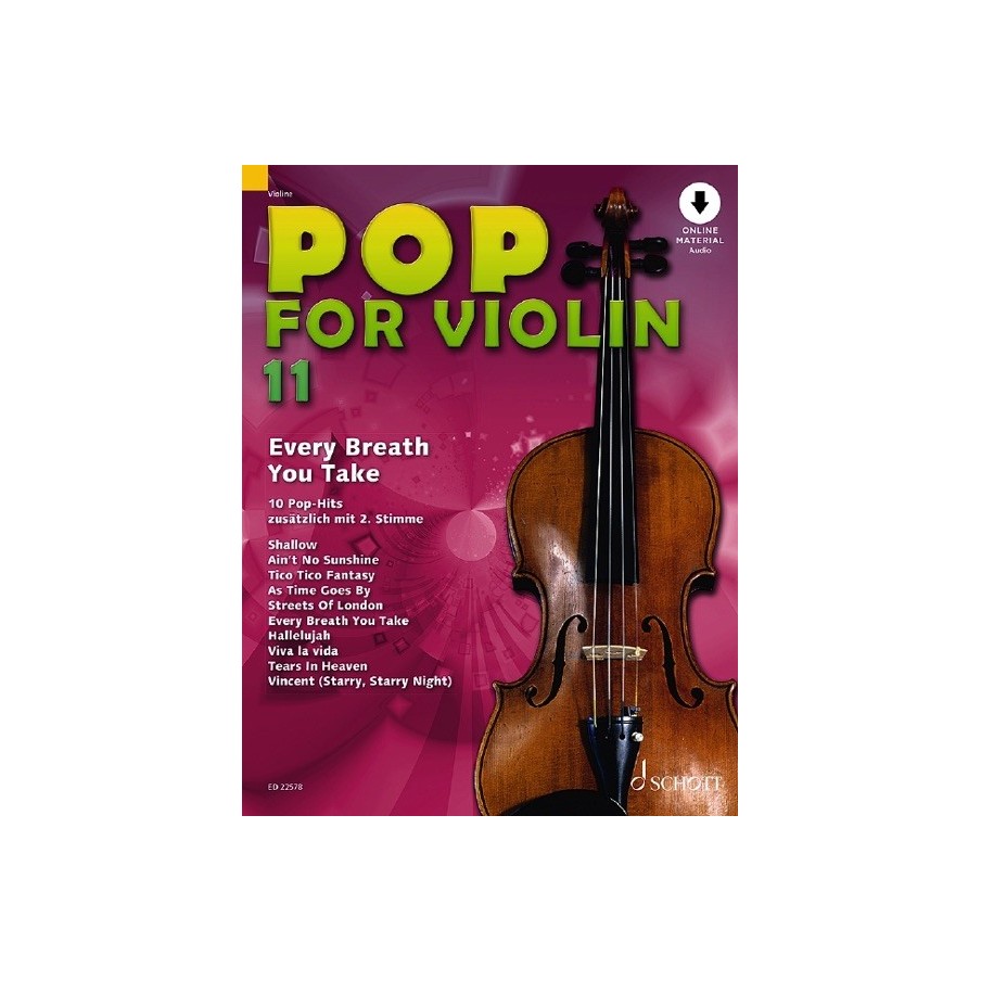97900011636759783795711450ED_22578 Pop for Violin Vol. 11