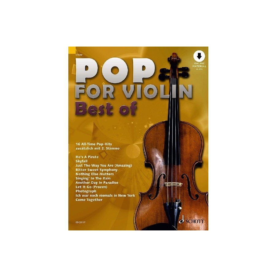 97900012070729783795716622ED_23117 Pop for Violin - Best of