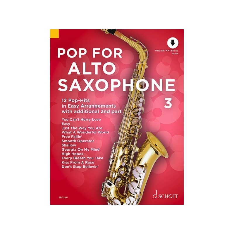 97900012092059783795719364ED_23231 Pop For Alto Saxophone 3 Vol. 3