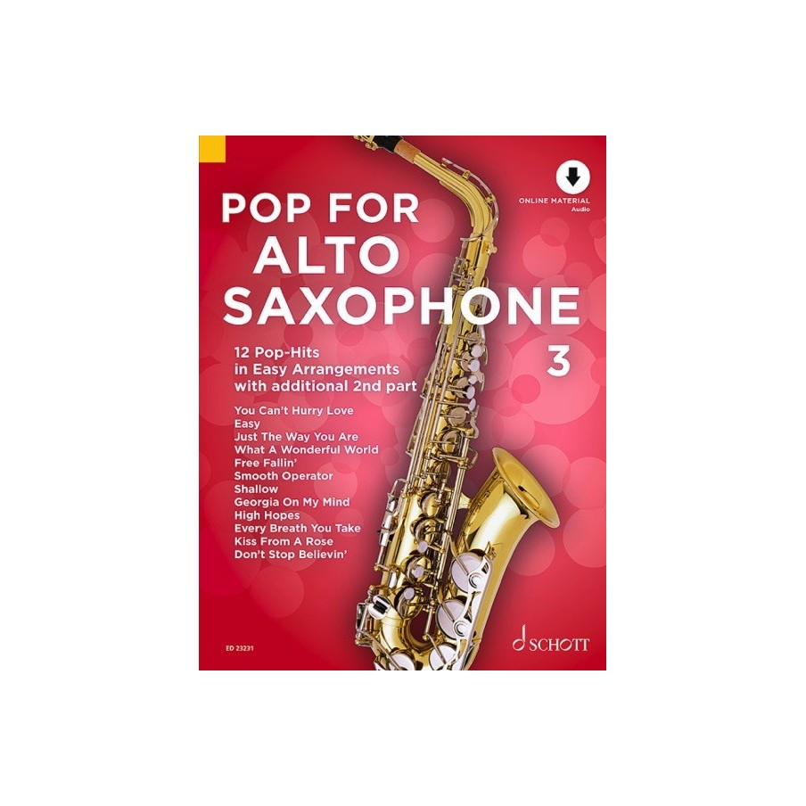 97900012092059783795719364ED_23231 Pop For Alto Saxophone 3 Vol. 3