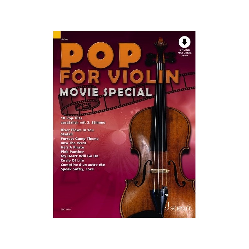 97900012141009783795722999ED_23489 Pop for Violin MOVIE SPECIAL Sonderband