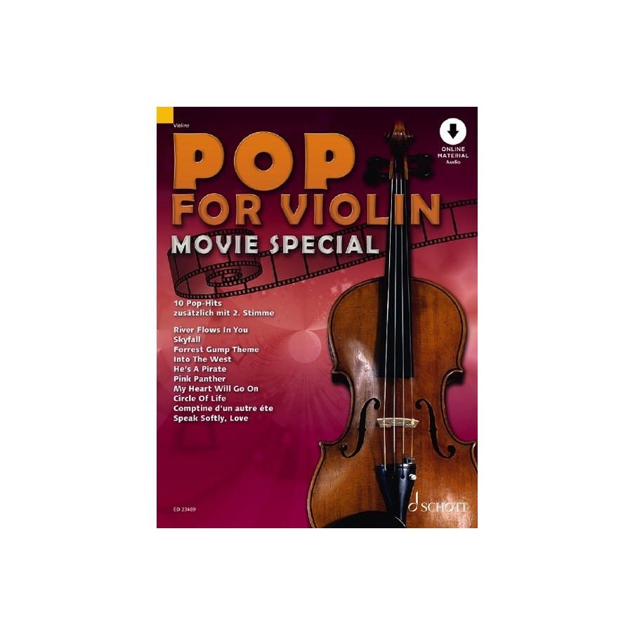 97900012141009783795722999ED_23489 Pop for Violin MOVIE SPECIAL Sonderband