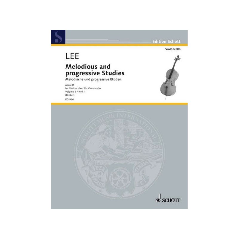 9790001032346ED_966 Etudes mélodiques et progressives op. 31