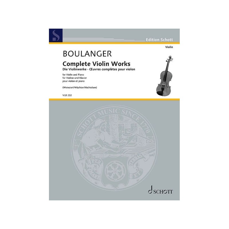 9790001215923VLB_232 Œuvres complètes pour violon