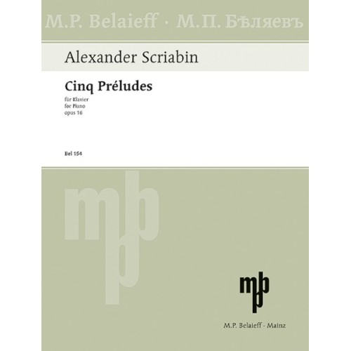 9790203000365154 BEL Five Preludes op. 16