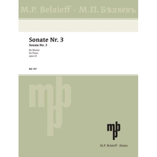 9790203000396157 BEL Sonata No 3 op. 23