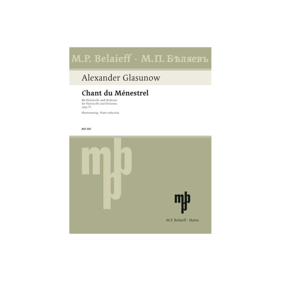9790203000754205 BEL Chant du Ménestrel op. 71