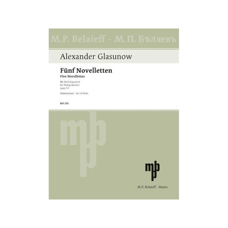 9790203000938226 BEL Cinq Novellettes op. 15