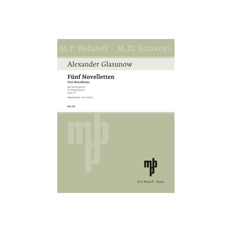 9790203000938226 BEL Cinq Novellettes op. 15