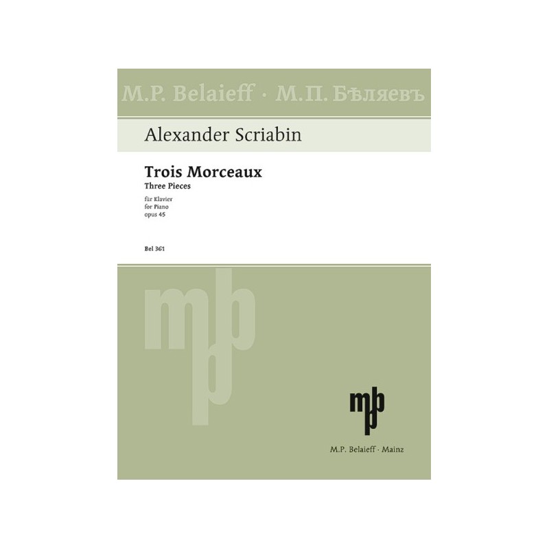 9790203001911361 BEL Three Pieces op. 45