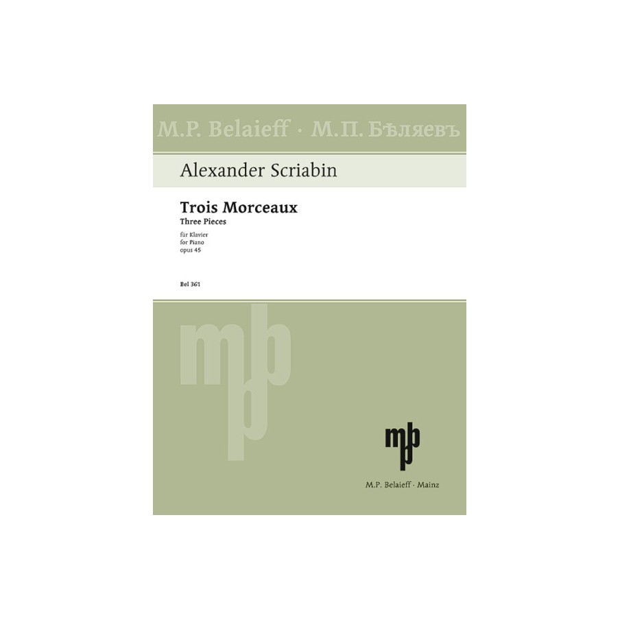 9790203001911361 BEL Three Pieces op. 45