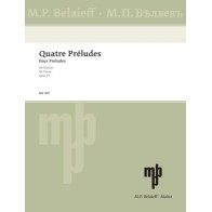 9790203001997369 BEL Four Preludes op. 33