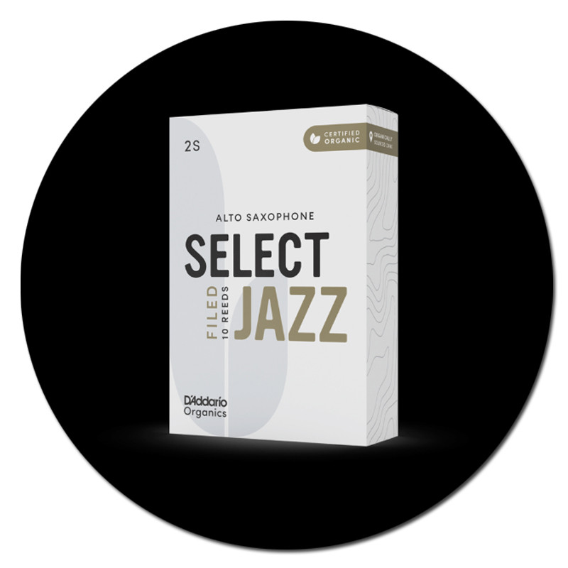 Anches Saxophone Alto Select Jazz Filed Organics - D'Addario