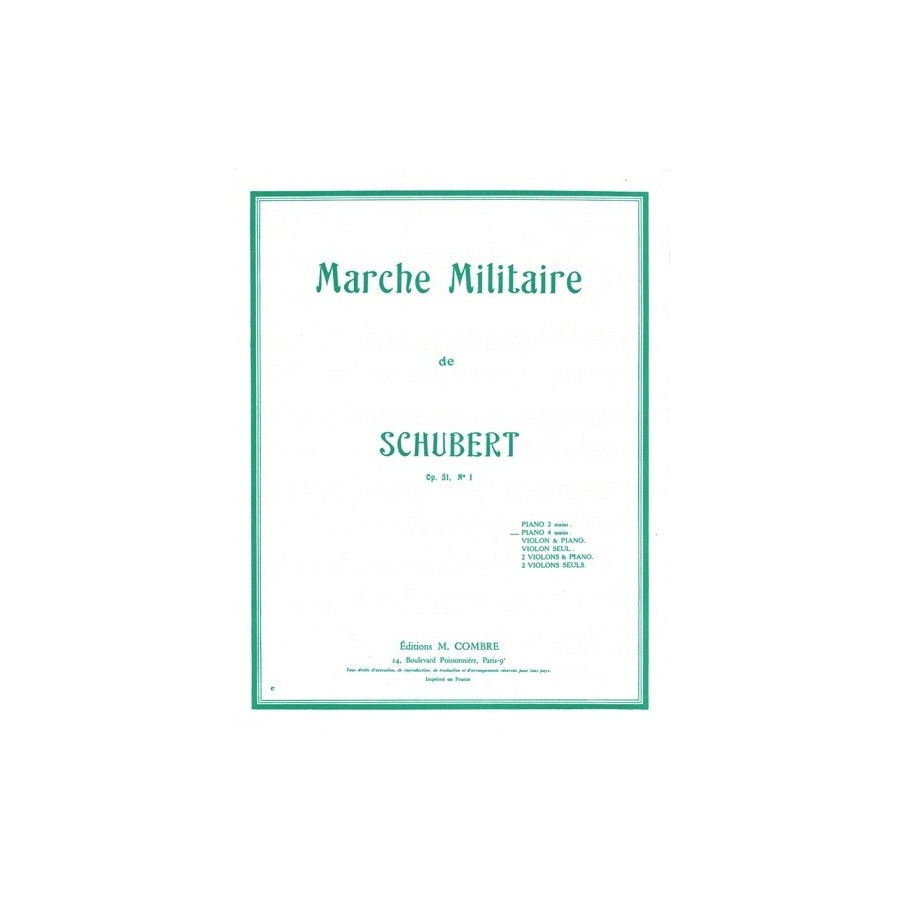 COMP01319 Marche militaire Op.51 n°1