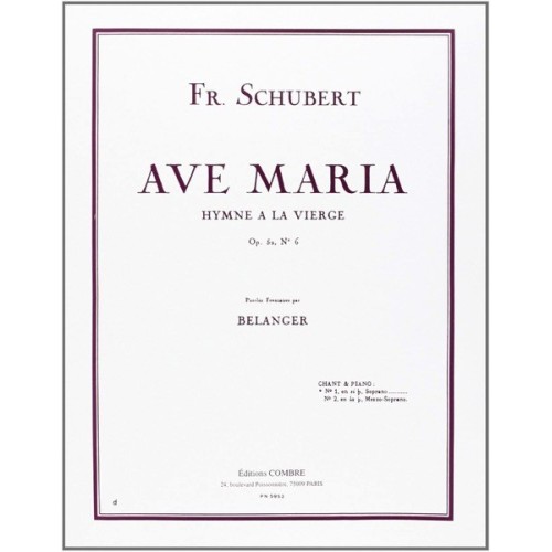 9790230300421COMPN05953 Ave Maria Op.52 n°6 en sib
