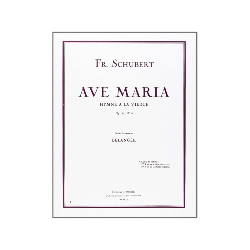 9790230300421COMPN05953 Ave Maria Op.52 n°6 en sib