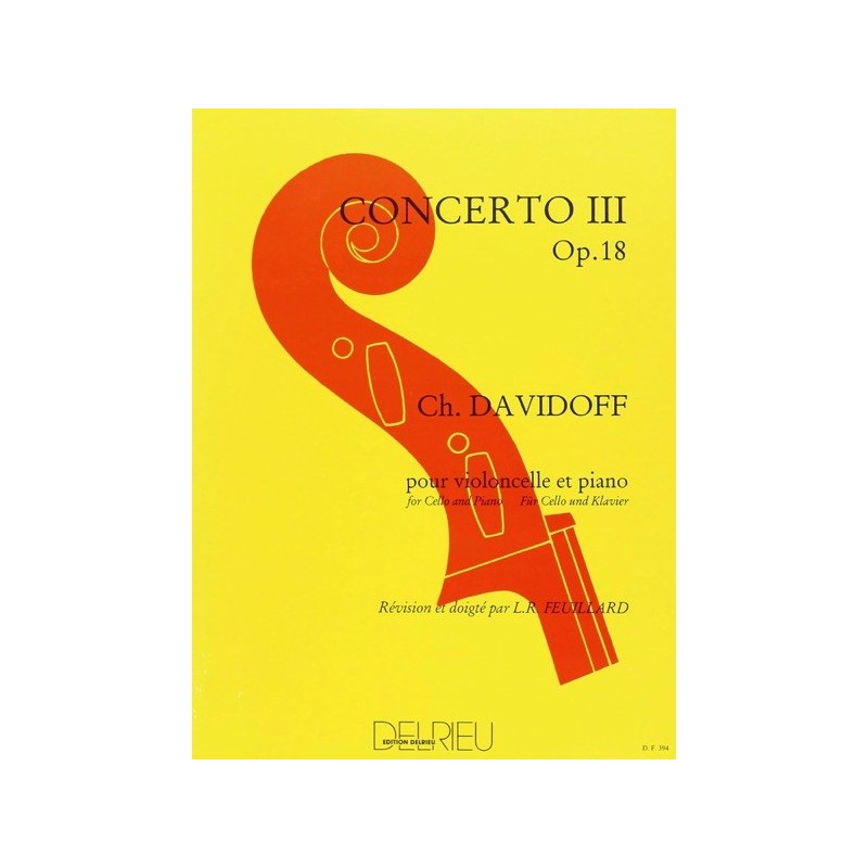 9790231705010DELDF394 Concerto n°3 Op.18 en ré maj.