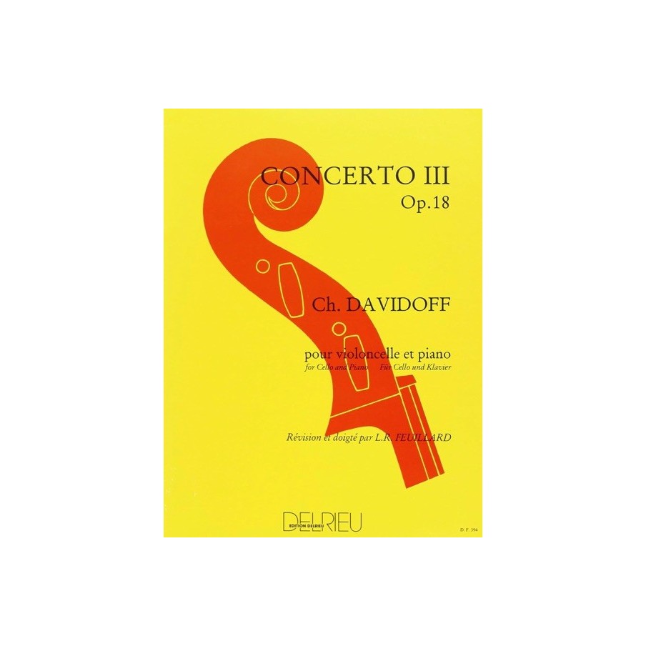 9790231705010DELDF394 Concerto n°3 Op.18 en ré maj.