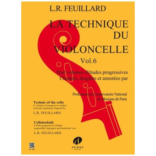 9790231706031DELDF530 Technique du violoncelle Vol.6