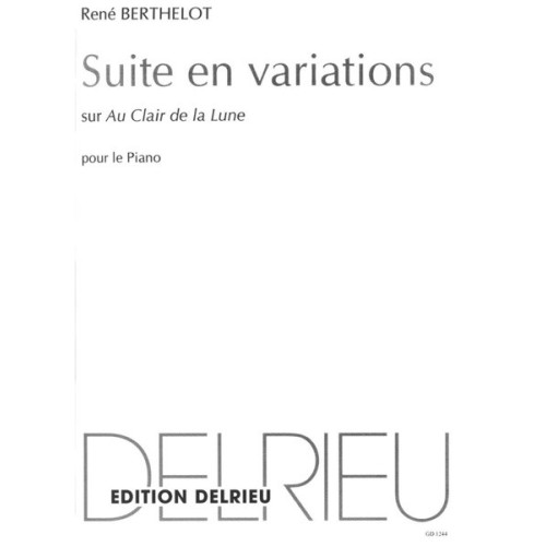 9790231707083DELGD1244 Suite en variations sur Au clair de la lune