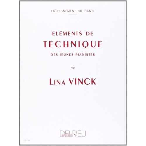 9790231705270DELGD1395 Eléments de technique des jeunes pianistes