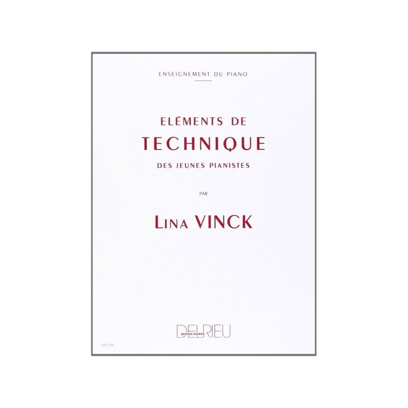 9790231705270DELGD1395 Eléments de technique des jeunes pianistes