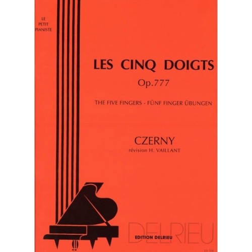 9790231709957DELGD758 Les 5 doigts Op.777