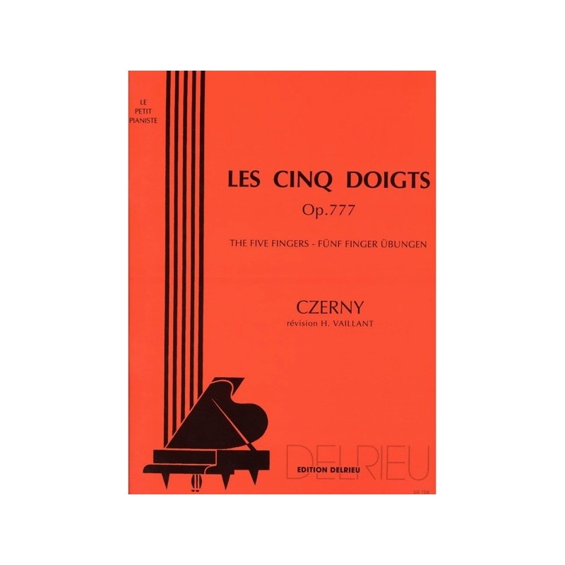 9790231709957DELGD758 Les 5 doigts Op.777